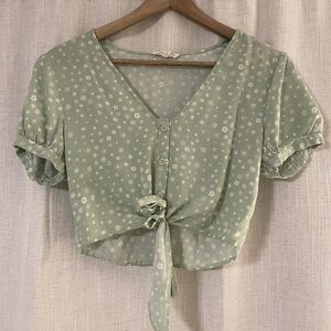 tie up floral top!